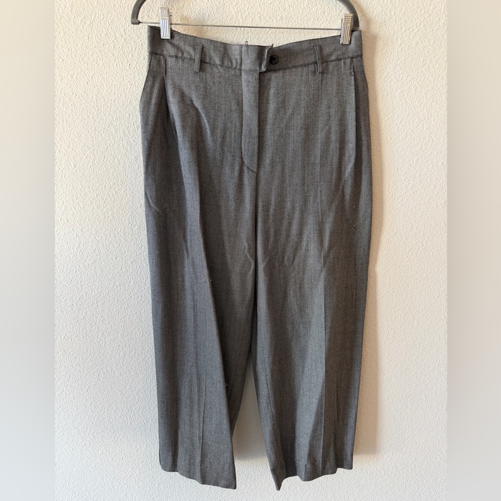 Escada Men's Charcoal Dress Pants unisex